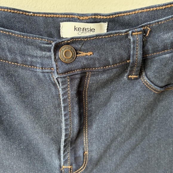 Kensie Jeans Size 8/29 Womens High Rise Dark Blue Jeggings Tapered Leg - Picture 2 of 7